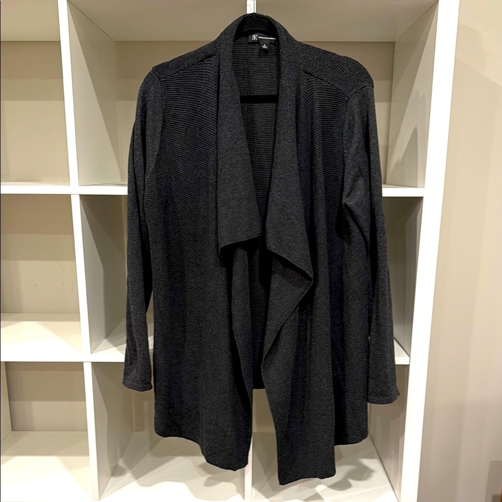 Excellent condition: International Concepts open front cardigan, size M